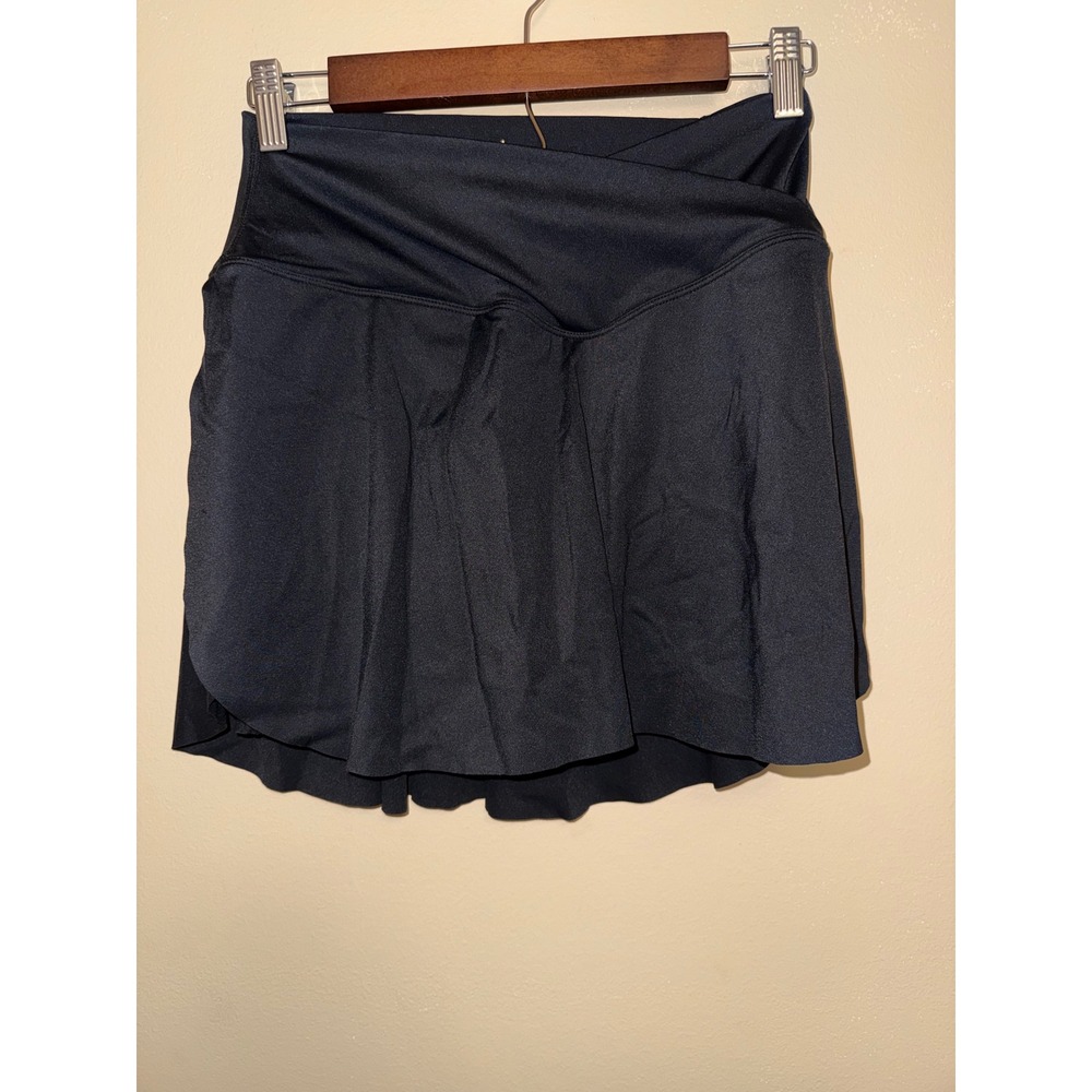 New Halara Black Crossover V-Waist Athletic Skort Tennis Skirt Built-in Shorts M